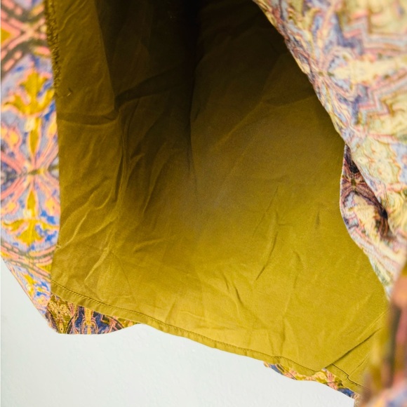 Free People Lovers Lane Pleated Mini Skirt Button Detail Sz 2 Side Zip - Picture 7 of 9